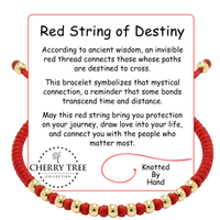 Cherry Tree Collection | Red String Bracelet | Bead