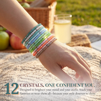 Cherry Tree Collection | Crystal Bracelet Sets | Set of 12 | Daybreak-Silver