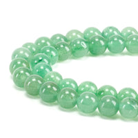 Green Aventurine Round Beads, 100 pcs