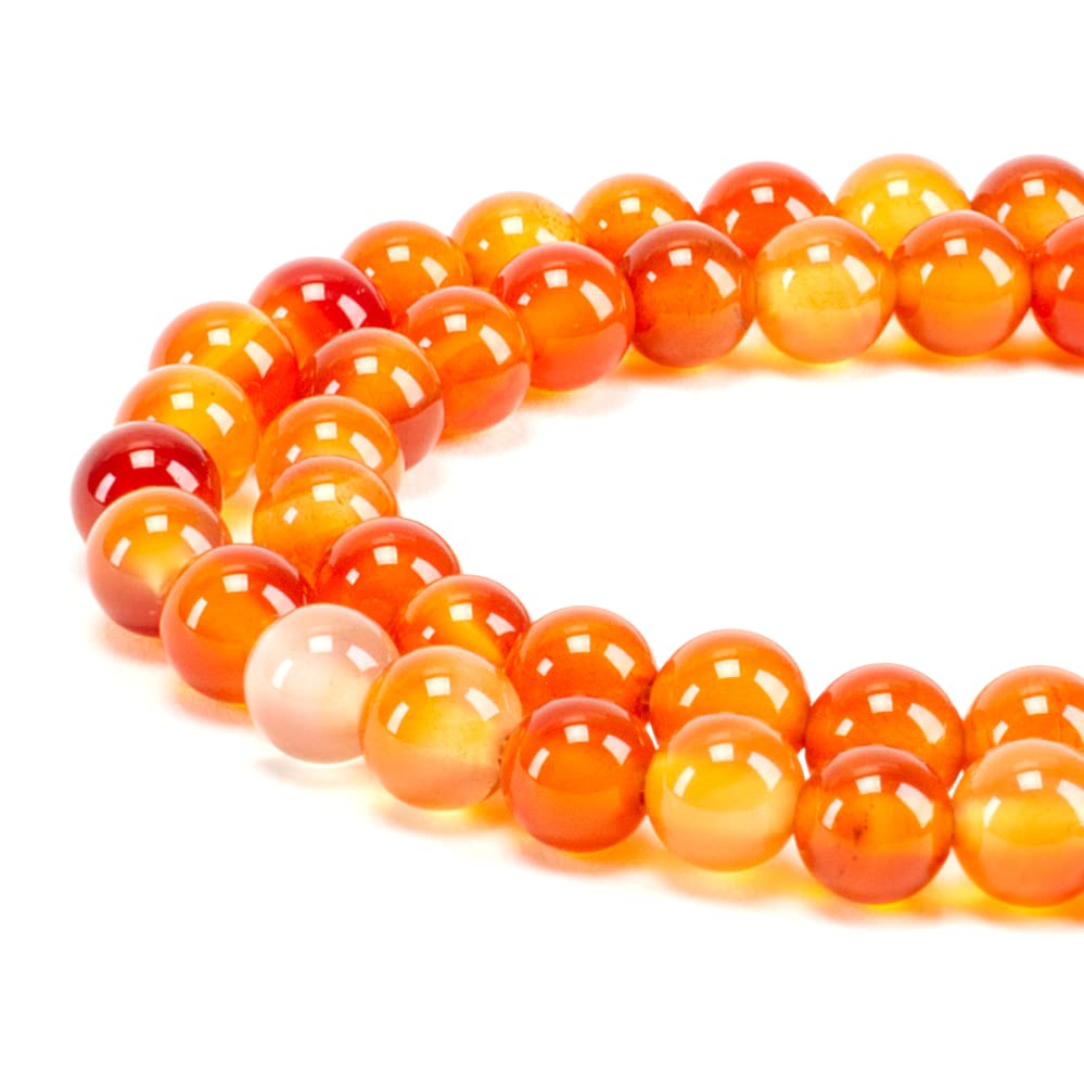 Carnelian Round Beads, 100 pcs