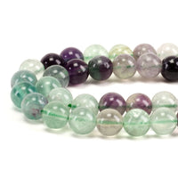 Fluorite Round Beads, 100 pcs