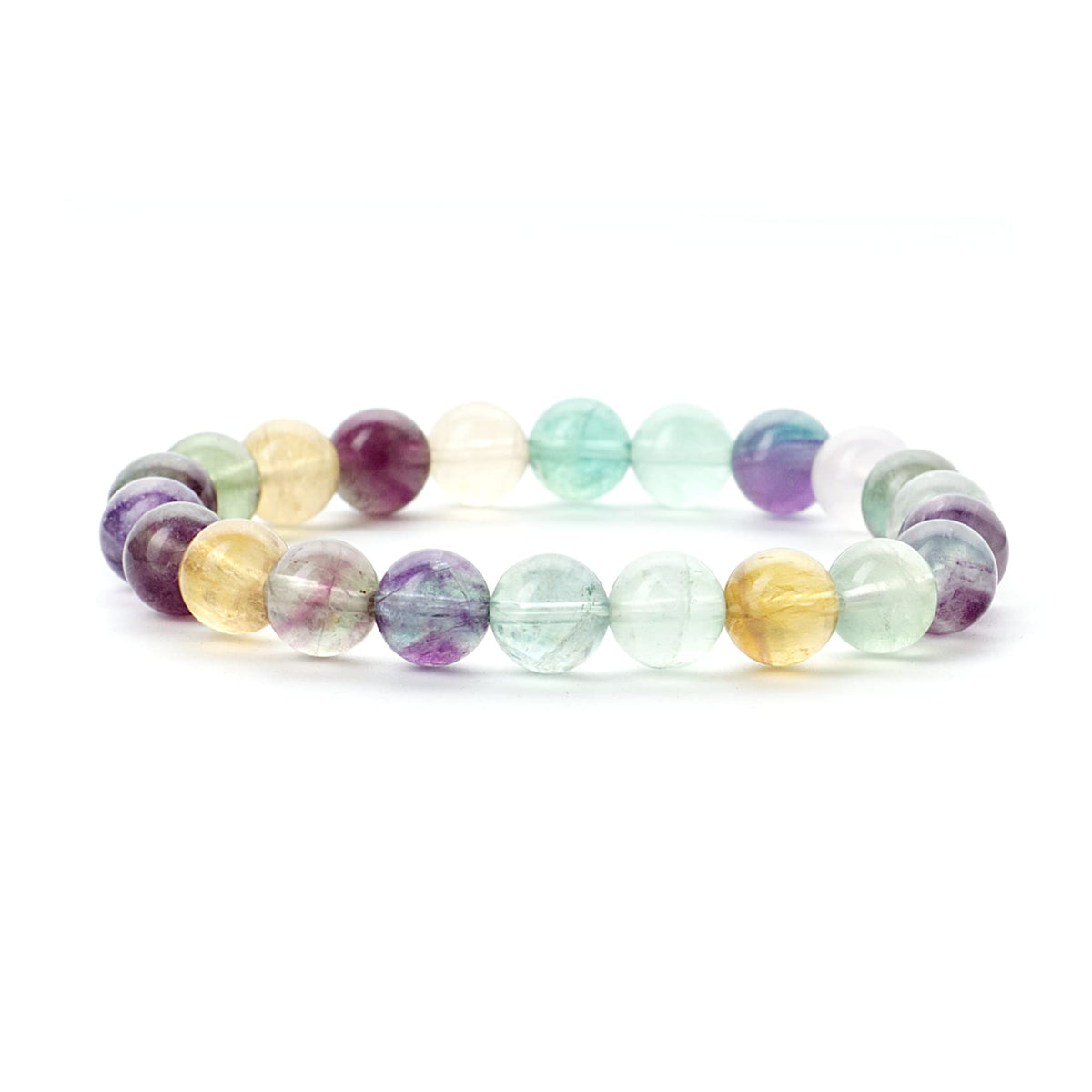 Rainbow Fluorite 8mm Stretch Bracelet