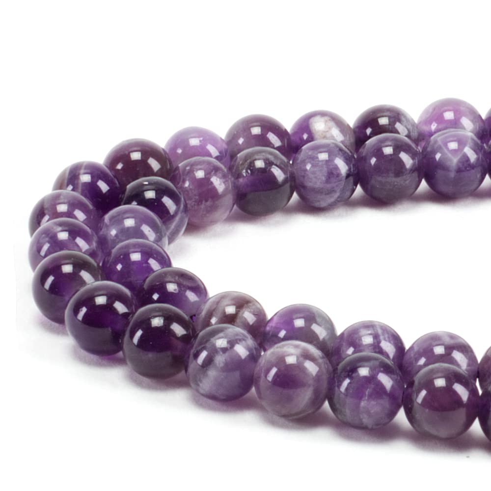Dogtooth Amethyst Round Beads, 100 pcs