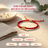 Cherry Tree Collection | Red String Bracelet | Heart