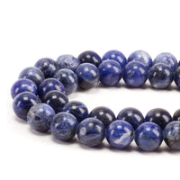 Sodalite Round Beads, 100 pcs