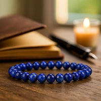 Cherry Tree Collection | Stretch Bracelet | 8mm Beads (Lapis Blue AquaTerra)