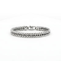 Stainless Steel Cuban Link Chain Bracelet with Meaning Card
