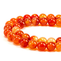 Carnelian Round Beads, 100 pcs