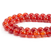 Red Agate (Matte) Round Beads, 100 pcs