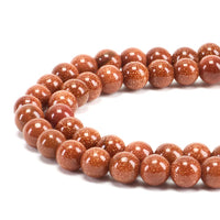 Goldstone Round Beads, 100 pcs