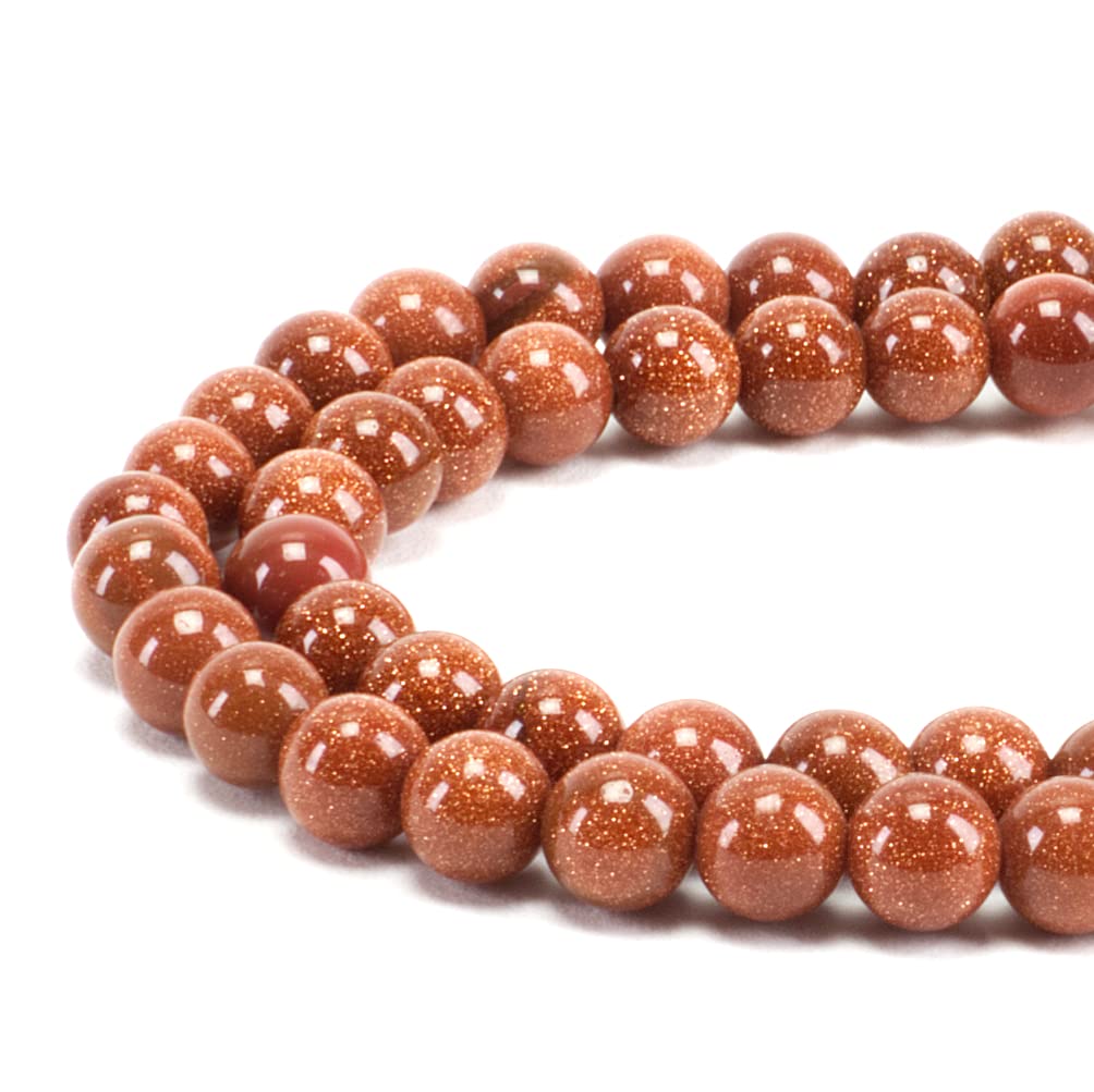 Goldstone Round Beads, 100 pcs