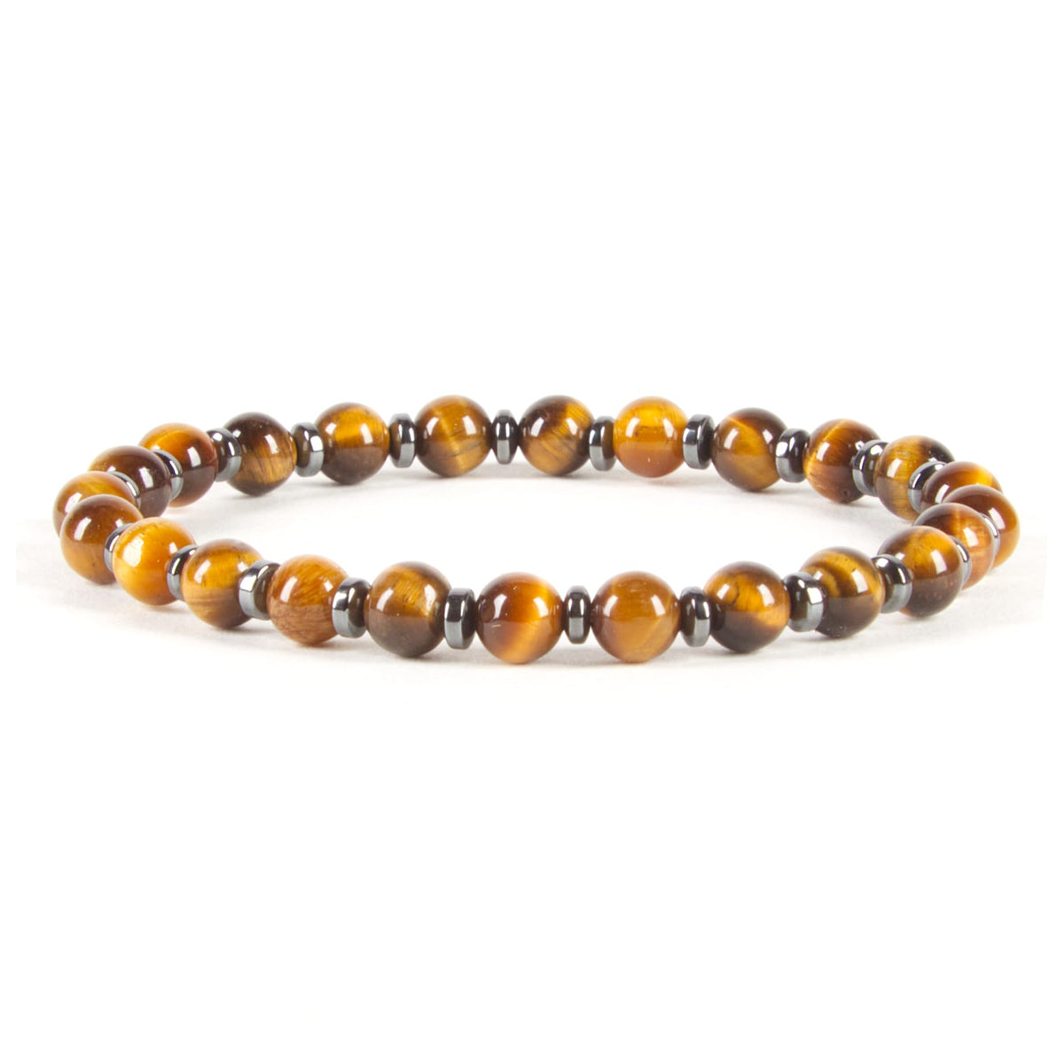 Protection Bracelet Set of 2, 6mm (Tiger's Eye & Black Obsidian)