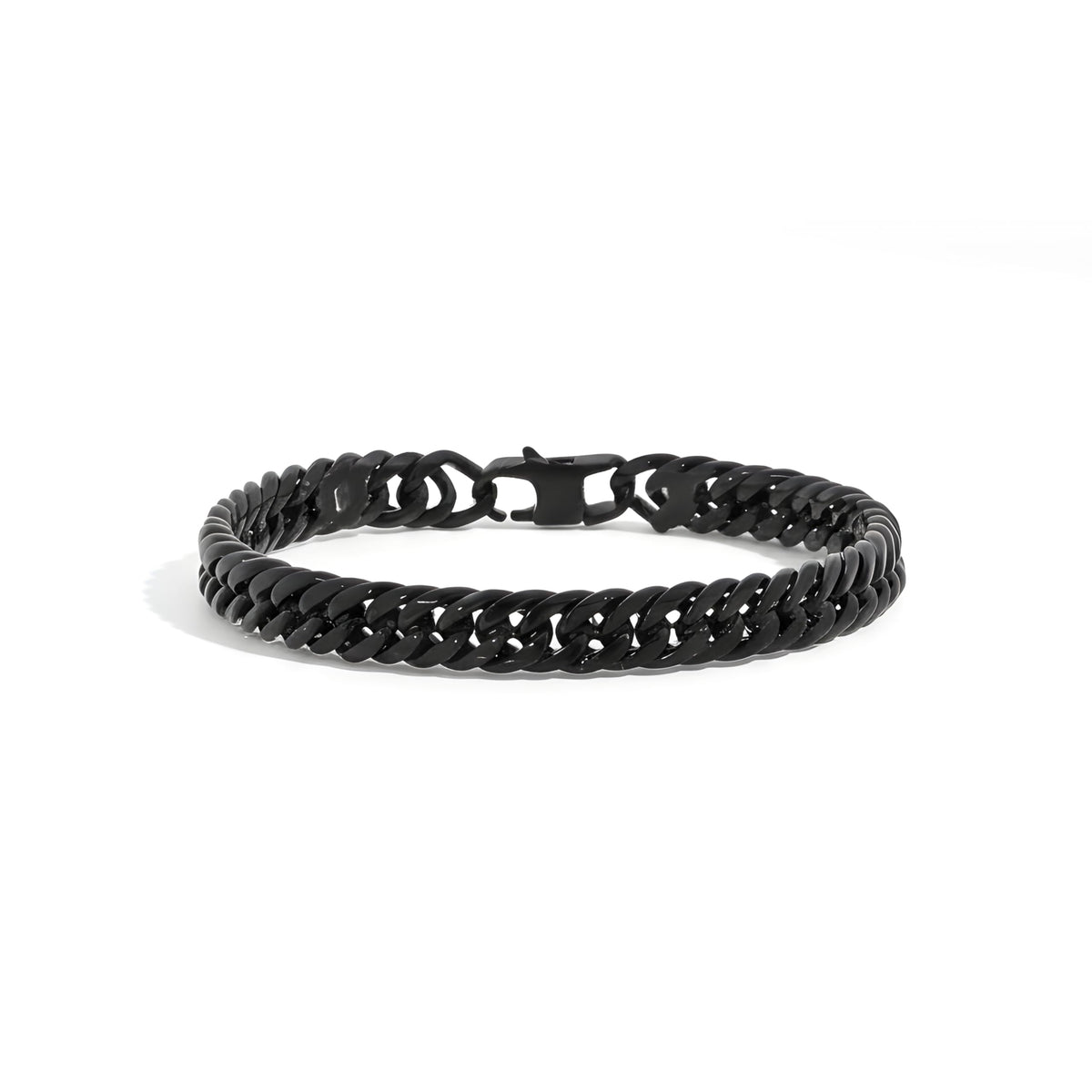 Stainless Steel Cuban Link Chain Bracelet with Meaning Card