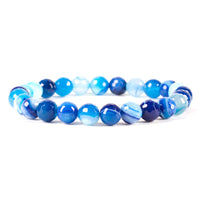 Blue Ice 8mm Stretch Bracelet