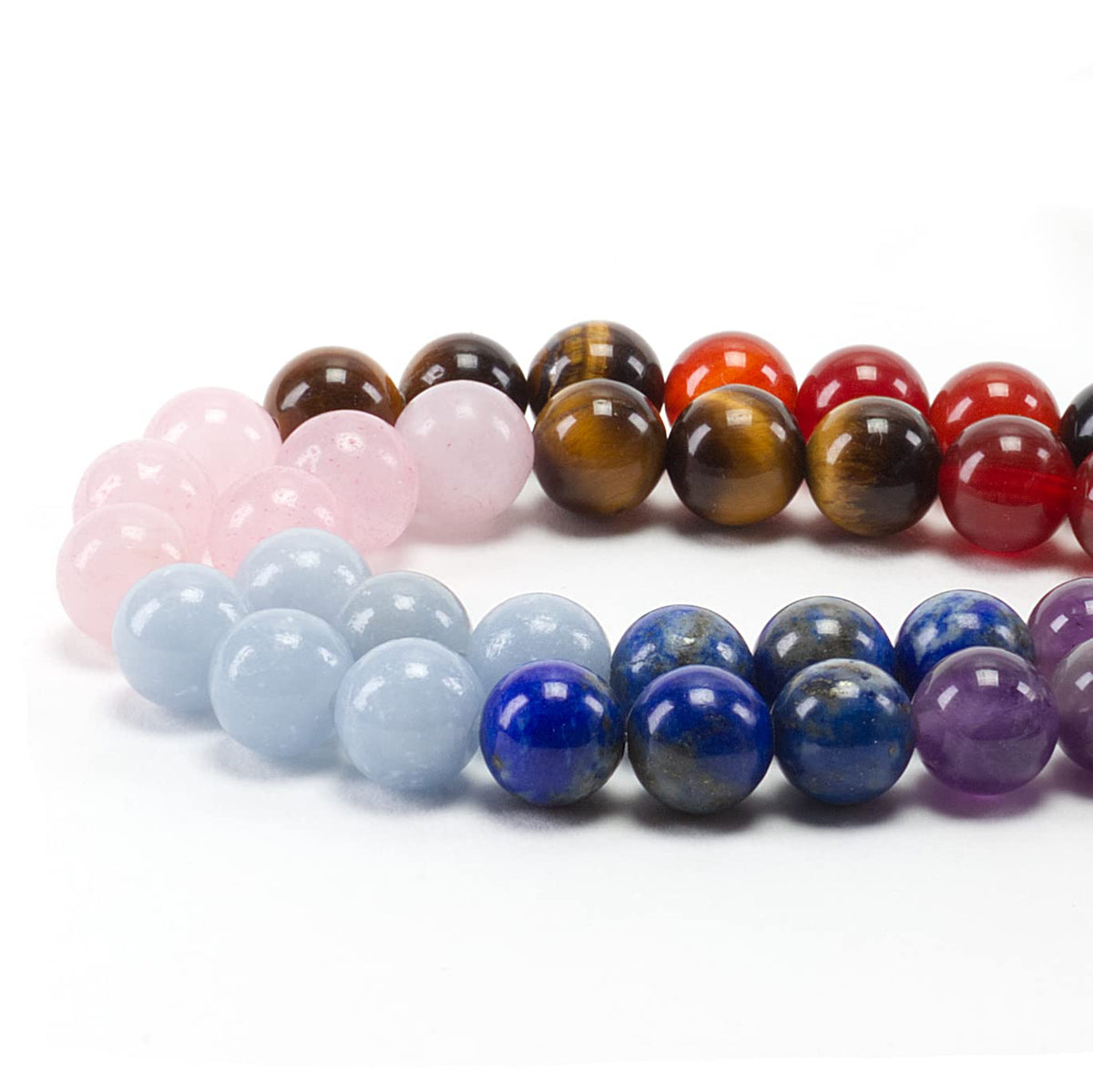 Chakra Round Beads, 100 pcs