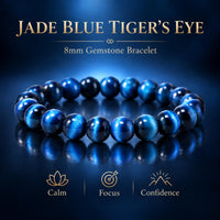 Cherry Tree Collection Jade Blue Tiger's Eye product image