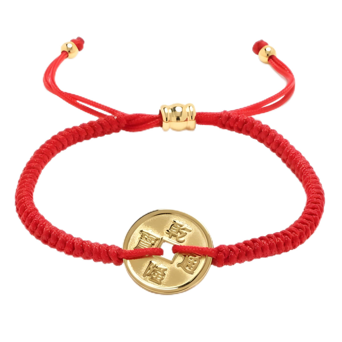 Cherry Tree Collection Red String Bracelet | Coin product image