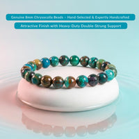 Chrysocolla 8mm Stretch Bracelet