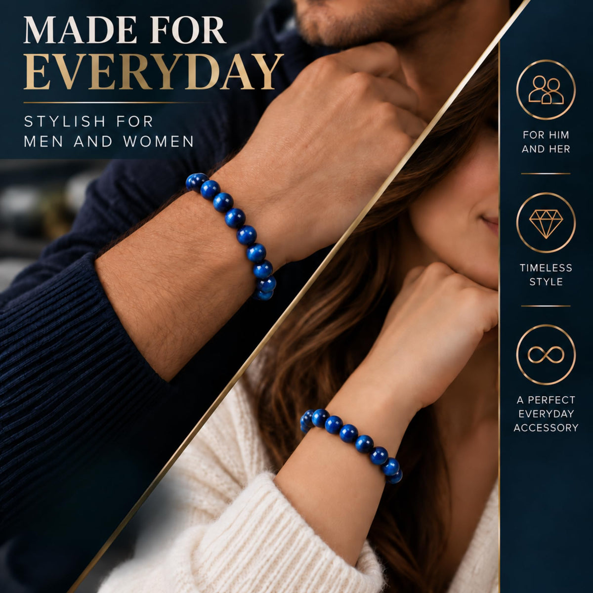 Cherry Tree Collection Jade Blue Tiger's Eye product image