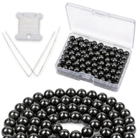 Hematite Round Beads, 100 pcs