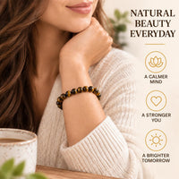 Cherry Tree Collection 8mm Tiger's Eye bracelet