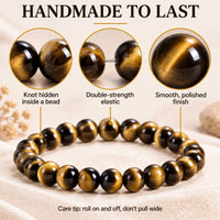Cherry Tree Collection 8mm Tiger's Eye bracelet