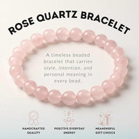 Cherry Tree Collection | Stretch Bracelet | 8mm Beads (Madagascar Rose Quartz)