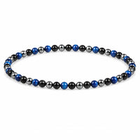 Triple Protection Blue 4mm Stretch Bracelet