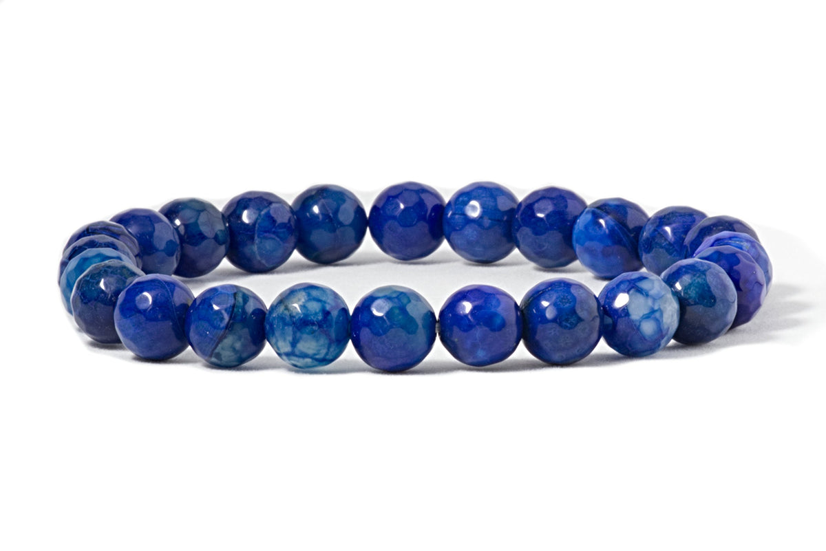 Cherry Tree Collection Blue Fire Faceted Agate product image