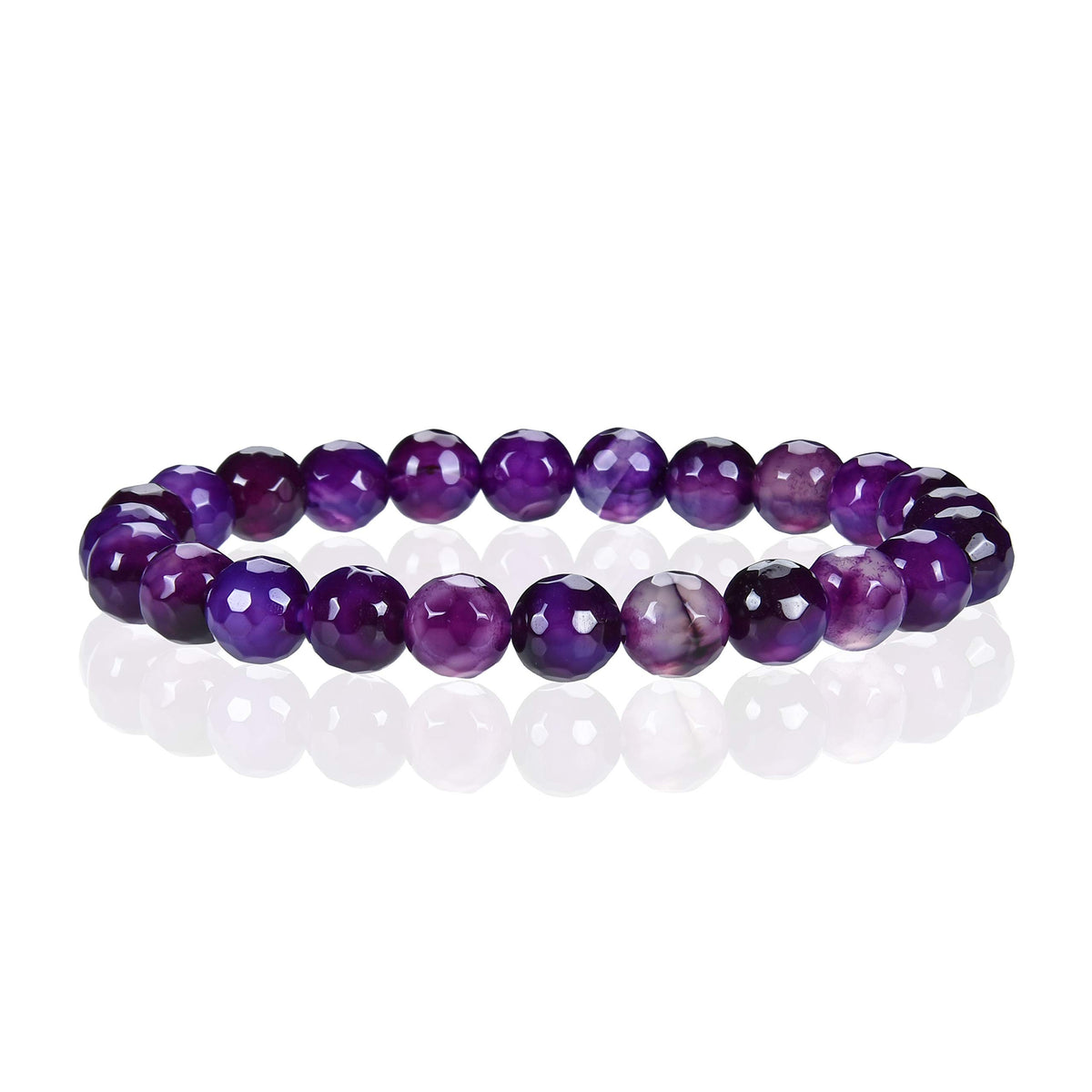 Cherry Tree Collection Purple Faceted Agate product image