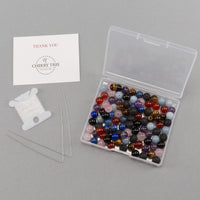 Chakra Round Beads, 100 pcs