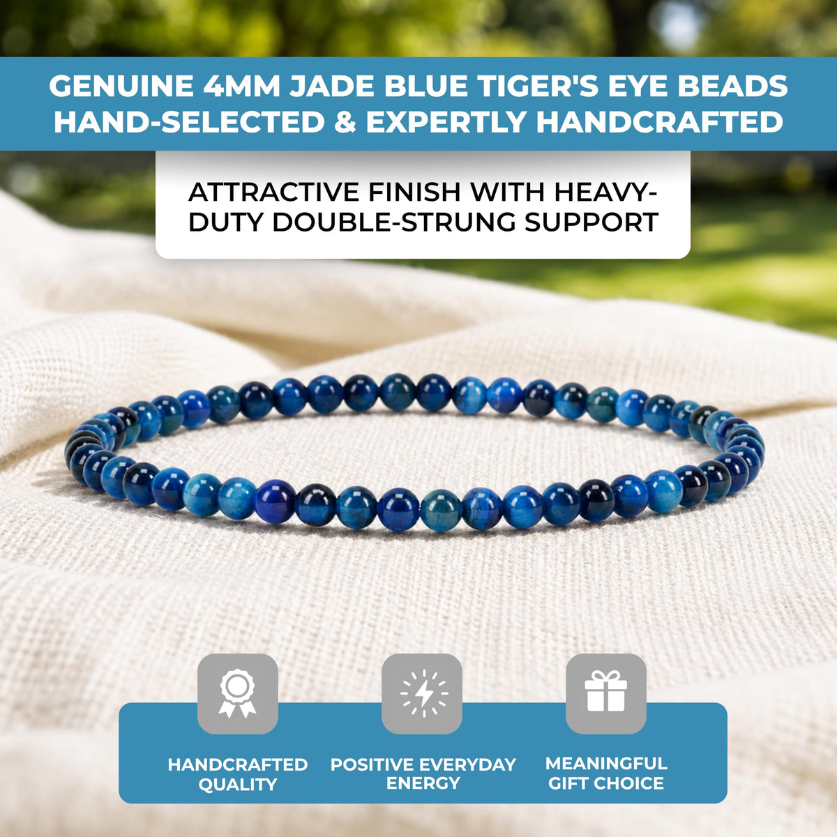 Cherry Tree Collection Jade Blue Tiger's Eye product image