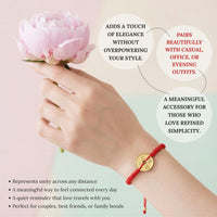 Cherry Tree Collection Red String Bracelet | Coin product image