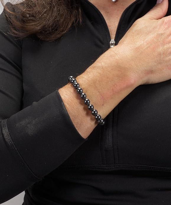 Cherry Tree Collection | Stretch Bracelet | 8mm Beads (Hematite)