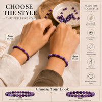 Lace Agate (Purple) Round Beads, 100 pcs