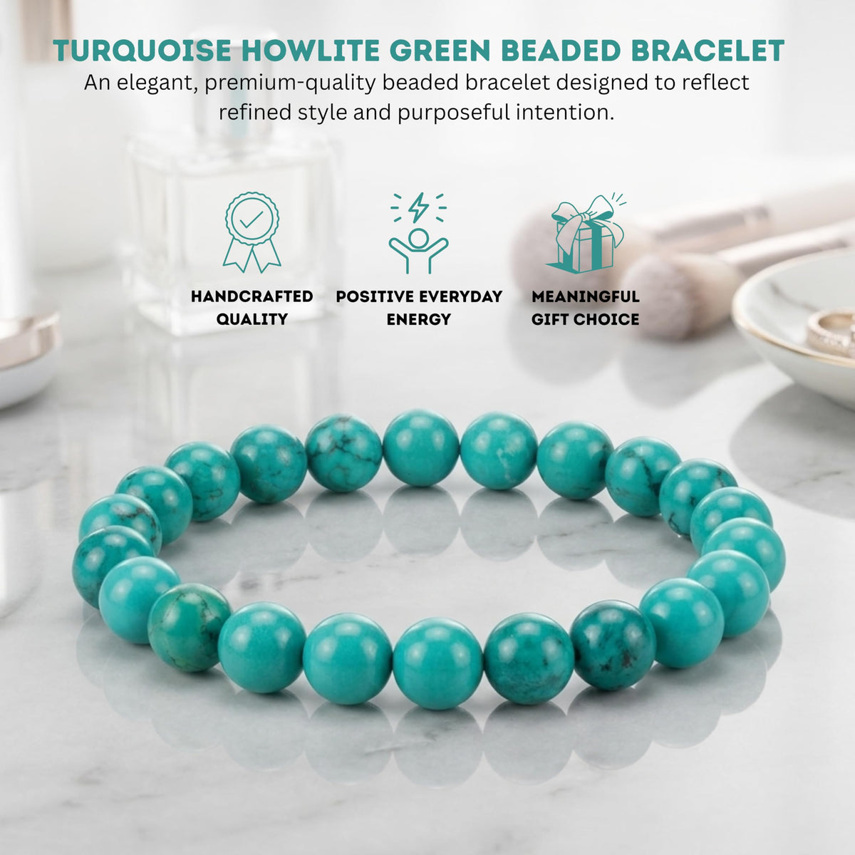 Cherry Tree Collection Turquoise Howlite - Green product image