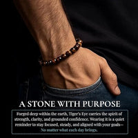 Cherry Tree Collection | Stretch Bracelet | 6mm Beads (Tiger's Eye)