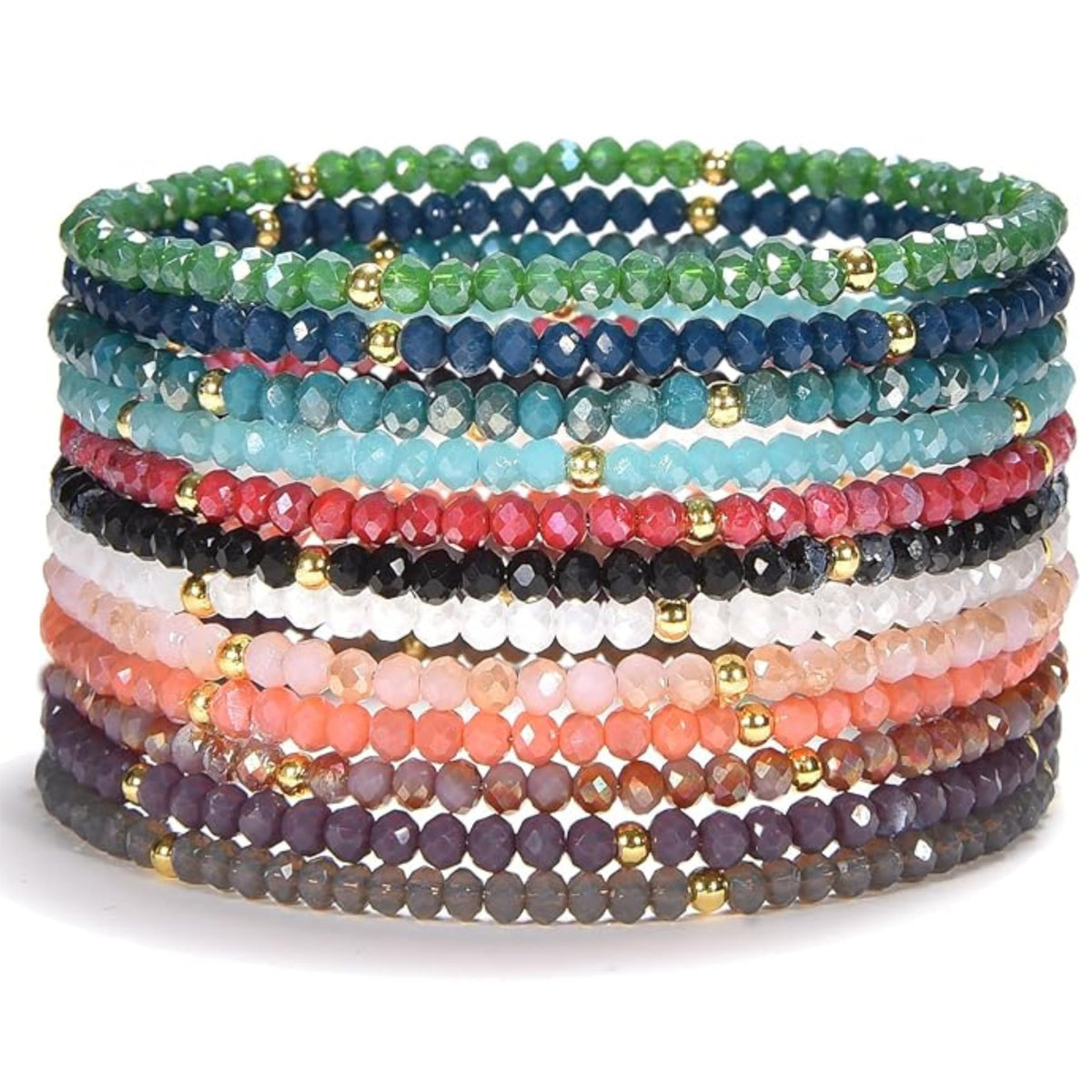 Cherry Tree Collection Crystal Bracelet Sets | Set of 12 | Twilight-Gold product image