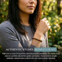 Cherry Tree Collection | Stretch Bracelet | 4mm Beads (Tiger's Eye)