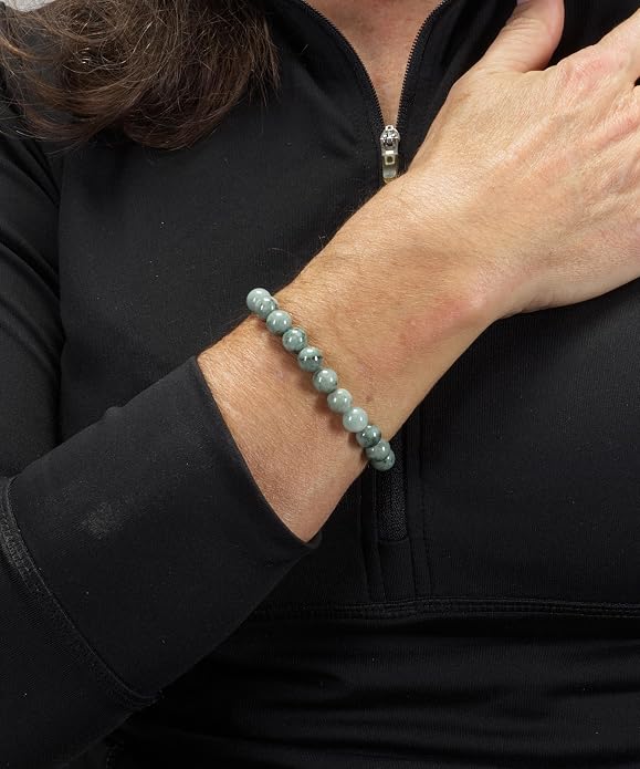 Cherry Tree Collection | Stretch Bracelet | 6mm Beads (Burma Jade)