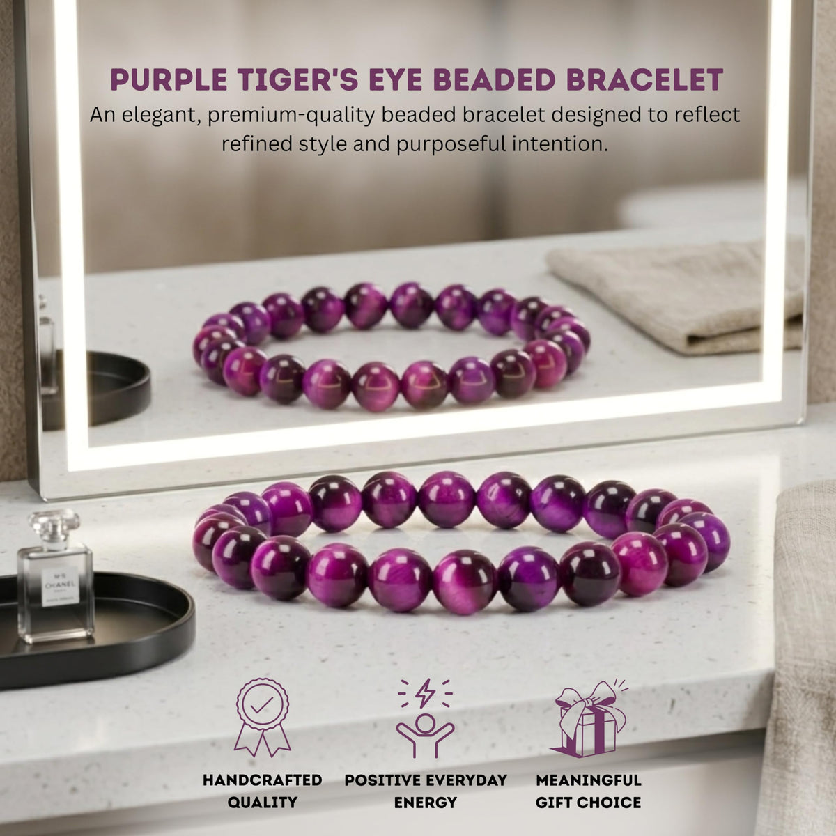 Cherry Tree Collection Purple Tiger's Eye product image