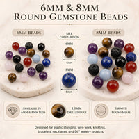 Chakra Round Beads, 100 pcs