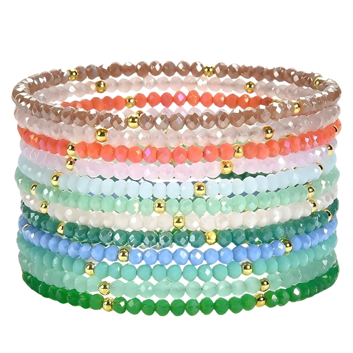 Cherry Tree Collection Crystal Bracelet Sets | Set of 12 | Daybreak-Gold product image
