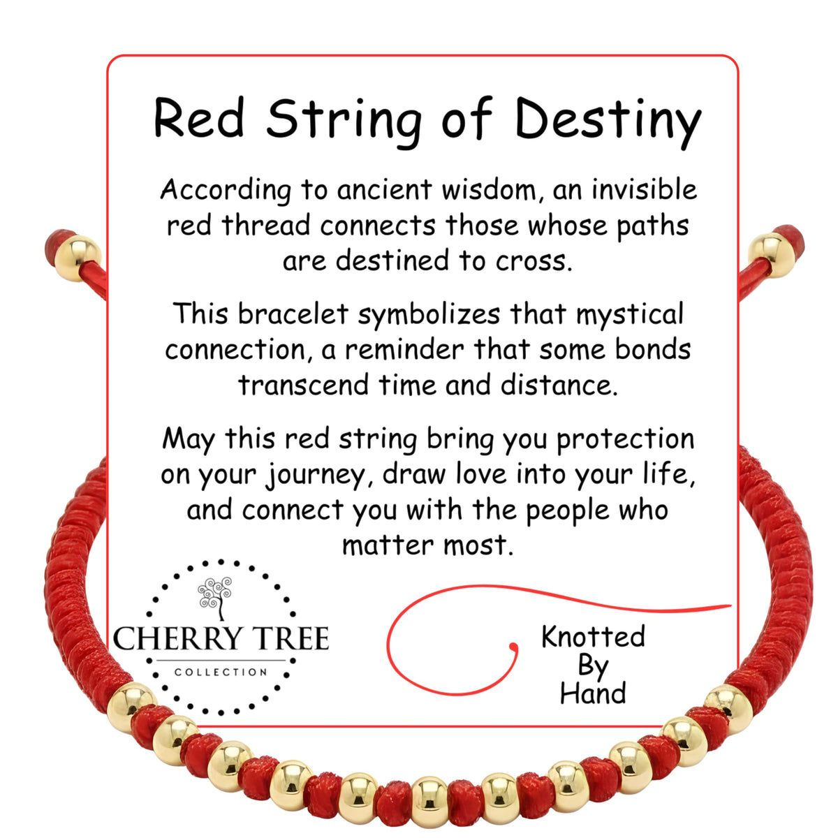 Cherry Tree Collection Red String Bracelet | Bead product image