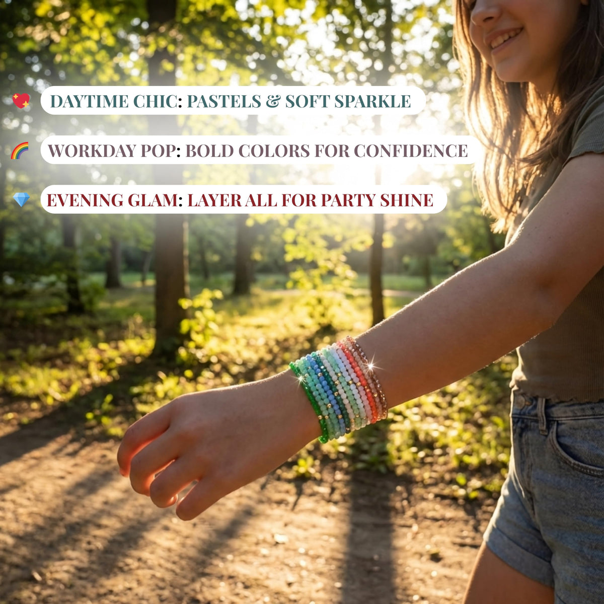 Cherry Tree Collection Crystal Bracelet Sets | Set of 12 | Daybreak-Gold product image