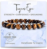 Cherry Tree Collection | Stretch Bracelet | 6mm Beads (Tiger's Eye)