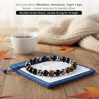 Cherry Tree Collection | Stretch Bracelet | 8mm Beads (Triple Protection Gold)