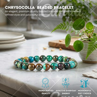 Chrysocolla 8mm Stretch Bracelet