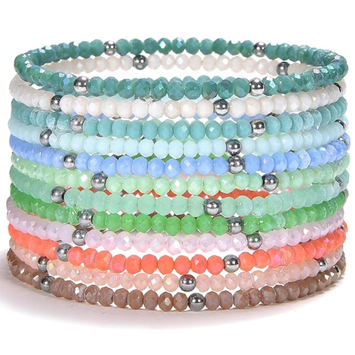 Cherry Tree Collection Crystal Bracelet Sets | Set of 12 | Daybreak-Silver product image