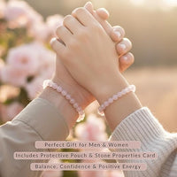 Cherry Tree Collection | Stretch Bracelet | 8mm Beads (Madagascar Rose Quartz)